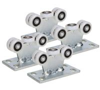KOTARBAU® Ruedas giratorias de alta calidad, sin ajuste de altura, modelo 25. Set de 4 unidades, con 5 ruedas