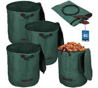 KOTARBAU® Set 3 bolsas jardín 272 L con cremallera, resistentes, para hojas, plantas y césped. Rectangulares.