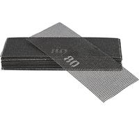 KOTARBAU® Set de hojas de lija, Grano: 80, Forma rectangular, Malla abrasiva, Rejilla adherente, Carburo de silicio, Malla para lijadoras y pulidoras, Para alisar juntas o paredes de yeso, 50 UD