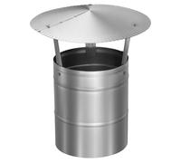 KOTARBAU® Sombreros para Chimeneas - Sombrerete Chimenea - Acero Inoxidable - ø 160 mm - Caperuza Salida Humos - Sombrero Antirrevoco Chimenea - Protección contra Lluvia y Pájaros