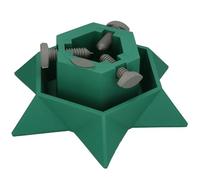 KOTARBAU® Soporte Árbol de Navidad - Plástico - Base para Pino de Navidad - para Árboles hasta 2 m - Verde - con Depósito de Agua - Diseño en Forma de Estrella