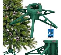 KOTARBAU® Soporte Árbol de Navidad - Plástico - Base para Pino de Navidad - para Árboles hasta 3,5 m - Verde - con Depósito de Agua - Diseño en Forma de Clásico