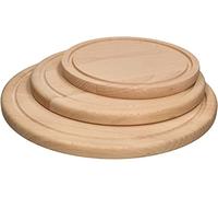 KOTARBAU® Tablas de Cortar Redondas, 20/25/30 cm, Tabla de Madera para Cortar Queso, Pan, Tablas para Servir Alimentos, Tablas Redondas para Comida, Tabla de Cocina, Tabla de Servir