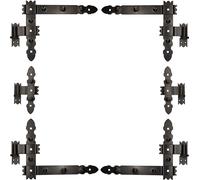 KOTARBAU®: Tira angular, 400 x 300 mm, juego de 6 unidades. Incluye: tira central, tira transversal, tira para persianas, bisagra angular, bisagra para puertas, bisagra para portones. Recubrimiento en