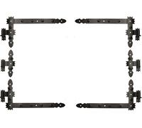 KOTARBAU®: Tira angular, 600 x 300 mm, juego de 6 unidades. Incluye: tira central, tira transversal, tira para persianas, bisagra angular, bisagra para puertas, bisagra para portones. Recubrimiento en