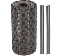 KOTARBAU® Tiras de privacidad de ratán 19x255 Rollo de valla, Rollo de paneles de ocultación, Valla protectora para jardines y balcones Marrón, Tiras de protección visual para balcón, Tiras privacidad