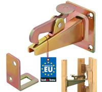 KOTARBAU® Tope para Puerta Exterior, Dorado, Tope Montaje en Pared, Retenedor Puerta, Tope de Acero para Pared, Tope para cancelas o portones, Sujetador de Puerta, Tope con Gancho para Sujetar Puerta