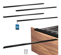 KOTARBAU ZnAl - Juego de 4 tiradores para muebles, 1000 mm, color mate, tiradores de rosca trasera, tiradores de borde, tiradores para cajones, cocina