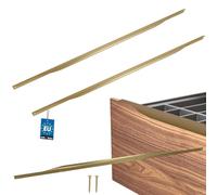 KOTARBAU® ZnAl - Tiradores para muebles (1000/980 mm) | Juego de 2 tiradores para armarios de cocina, tiradores de cajón, tiradores de puerta de armario, color dorado mate