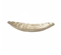 kowaku Bandeja Decorativa de Servicio Bandeja Alargada Bandeja Centro de Mesa Bandeja Plateada Bandeja Metálica con Forma Esbelta y Acabado Martillado Que la, 53x14.5x10cm