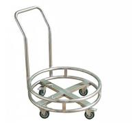 kowaku Carrito de Acero Inoxidable Carro Utility Trole para Cubetas de Sopa con Estructura Metálica Gruesa y Estabilidad Adecuado para Servicios de Comida, 52 Cm, Style to 9