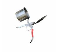 kowaku Herramienta de de Fruta Manual Recogedor de Fruta Pinza de Corte Cabeza en Cazoleta Acero Inoxidable Mango Largo con Cordón Apto para Huertos Jardines Recolección