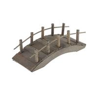 kowaku Puente Miniatura de Madera Decorativo para Jardín de Hadas Accesorio Arqueado para Muñeca Adecuado para Paisaje en Miniatura Escritorio Casa, Pequeña
