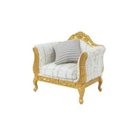 kowaku Sofá Casa Muñecas Clásico Sofá en Miniatura Vintage Mueble para Maquetas, Sofá Individual