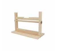 kowaku Soporte de Papel de Caligrafía Portarrollos Dispensador Organizador de Madera con Base Plana Amplia y Alimentación Suave del Rollo para Escritura, Pequeño 35 Cm