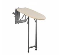 kowaku Tabla de Planchar Plegable Montada en la Pared Mesa de Plancha Tabla de Planchado Soporte de Acero Acolchado Grueso y Mecanismo Abatible Suave Adecuada para Armario Dormitorio, Beige