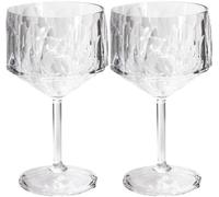 Koziol Juego de 2 copas de cóctel Gin Tonic 19 cm 400 ml Club No. 15 Superglas irrompibles
