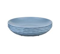Koziol Plato hondo Club Ø22 cm. 4-pack termoplástico biocircular Nature flower blue