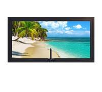 KPHYMOD Ventana Ventana De Eje Central Giratoria De 360° con Manija, Ventana Rectangular Empotrada De Vidrio Templado para Baño, Cocina Y Sótano.(Black,60X40CM/23.62X15.79IN)