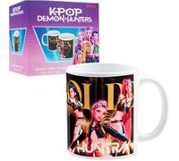 KPop Demon Hunters Oficial Huntrix Tazas Originales 315ml, Taza Ceramica de Café o Té (Blanco Honmoon)