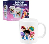 KPop Demon Hunters Oficial Saja Boys Tazas Originales 315ml, Taza Ceramica de Café o Té (Blanco Chicos Saja)