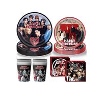Kpop Stray Party Decorations 50pcs Set Tazas Placas de Papel Servilletas