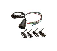 KPS FASTCHECK3010-ACC - Accesorio para Cuadros Eléctricos con 4x Puntas Magnéticas, Conectores Banana 4mm y Enchufe Schuko- Compatible con Fastcheck3010 - Longitud 1 m - CAT III 300V