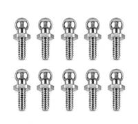 KQFCAZRE 10 Pieces Tornillo Cabeza Bola Hexagonal Plateado Tornillo M1.4 Metal Elementos Metálicos para Coche RC