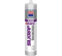 Krafft Silkraf Silicona Blanca Baños y Cocinas, Antimoho, 300 ml