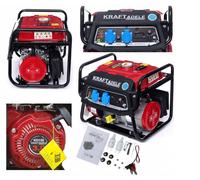 Kraft DELE kd150 Generador Gasolina 1500W 230V 3PS 12V Voltímetro 4-Tiempos