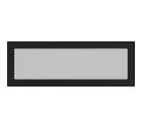 Kratki rejilla de ventilación Chimenea rejilla 17 cm x 49 cm Color Negro