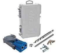 Kreg R3 Jr. Sistema de plantilla de bolsillo - Plantilla portátil KREG de bolsillo - Fácil sujeción y ajuste - Incluye deslizadores de posicionamiento - Para materiales de 1/2 a 1 1/2 pulgadas de