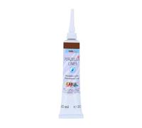 KREUL 16256SB - Pintura para contornos PORCELANA LINER 160ºC marrón 20ml.