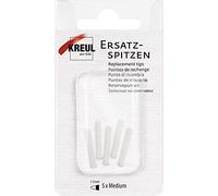 Kreul 17982 Nibs, Medium, Pack of 5, Stroke Width 1 to 3 mm, Suitable for Kreul Triton Acrylic Marker, Glass & Porcelain Pen