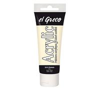 KREUL 28333 - El Greco Acrílico, tubo de 75 ml en color marfil, pintura acrílica brillante de alta pigmentación en calidad de estudio, pintable como mantequilla, para pintura de empaste