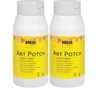 KREUL 49253 - Art Potch Barniz Cola Transparente 750 ml Cola a base de agua para la decoración y la servilleta Adecuado para madera, cerámica, piedra y cartón (Paquete de 2)
