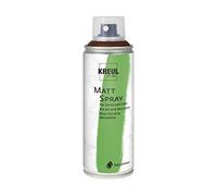 KREUL 76325 - Spray de color marrón chocolate, 200 ml, pintura clásica mate en spray a base de agua altamente pigmentada e impermeable resistente a la espuma de poliestireno