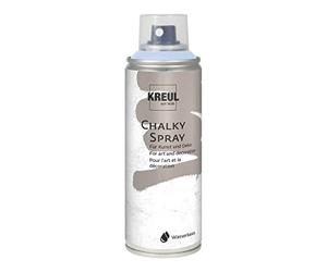 KREUL 76354 - Chalky Spray azul vintage, 200 ml, pintura mate en spray con efecto tiza al agua, altamente pigmentada e impermeable, para interior y exterior