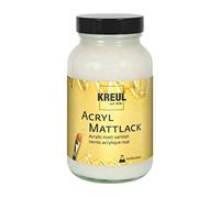 KREUL 79410 - Barniz acrílico Mate a Base de Resina sintética, 250 ml, Vidrio, Transparente Mate, Barniz Protector y de Recubrimiento para Pinturas secas, Apto para Interiores y Exteriores
