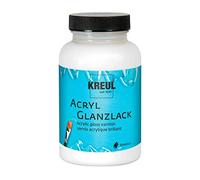 KREUL 79413 - Laca acrílica brillante tarro de cristal de 275 ml Laca transparente de acabado y protección a base de agua para objetos pintados completamente secos