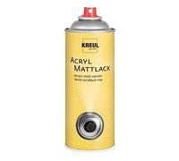 Kreul 821400 Acrylic Based Carpet Varnish, Colourless, Non-Gilding, Universal Matte Drying Protection Jacket for Cardboard, Wood, Glass, Porcelain, Ceramic, 400 ml Spray Can