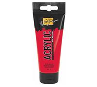 KREUL 84131 - Solo Goya Acrylic, Tubo de 100 ml en Rojo Real, Pintura acrílica cremosa y versátil en Calidad de Estudio, a Base de Agua, Secado rápido y Mate, Buena Cobertura