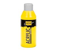 KREUL 84204 - Solo Goya Acrylic Real Yellow Light, Frasco 250 ml, Pintura acrílica cremosa versátil en Calidad de Estudio, a Base de Agua, de Secado rápido y Mate