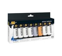 KREUL 85931 - Solo Goya Acrylic Medium Set, con 8 pastas de Textura en Tubos de 20 ml, Set de iniciación para proyectos de Arte 3D Sencillos