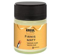 KREUL 86160 - Barniz mate, 50 ml, protege contra el polvo y la suciedad, barniz de acabado transparente y elástico a base de resina sintética, para pintura al óleo y acrílica