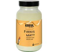KREUL 86165-Barniz Mate, 250 ml, Protege contra el Polvo y la Suciedad, Barniz de Acabado Transparente y elástico a Base de Resina sintética, para Pintura al óleo y acrílica, Colorless
