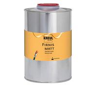 KREUL 86169 - Barniz mate, 1000 ml, protege contra el polvo y la suciedad, barniz de acabado transparente y elástico a base de resina sintética, para pintura al óleo y acrílica
