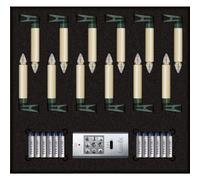 Krinner Superlight Bavaria Mini Flame Set de 12 piezas Marfil