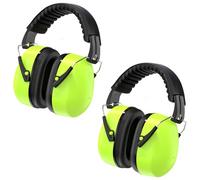 Kriogor 2 Pack Protectores Auditivos para Adultos 32dB SNR, Cascos Insonorizados para Adultos NRR 23dB, Casco Antiruido Plegables y Ajustable Protección Auditiva para Campo de Disparo, Caza