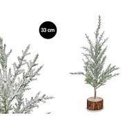 KRIST+ Árbol de Navidad 33 cm Acabado Nieve (Set de 48)